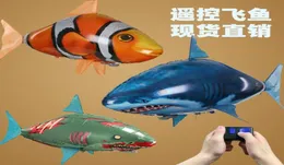Remote flying fish, inflatable s can fly, wedding birthday party Christmas Halloween decoration, Remote control balloon. 10271329709