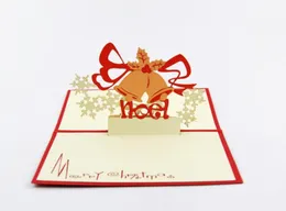 بطاقة تحية ثلاثية الأبعاد Noel Christmas Bell Gray Card Christmas Decoration Christmas Christmas Terms for Bessing Cards pop up matering584842