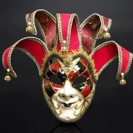 Ny Halloween Party Carnival Mask Masquerade VeniceK Italy Venedige Handgjorda målningsfest Face Mask Christmas Cosplay Mask GB1023209U
