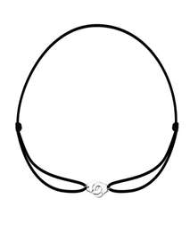 100 925 Sterling Silver Cords Handcuff Necklace Les Menottes Pendant Necklace With Adjustable Rope For Men Women Bijoux Collier 27526193