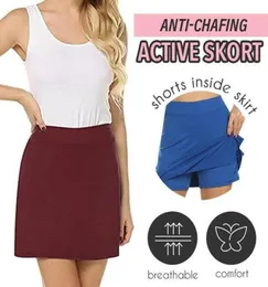 Performance Active Skorts Skirt Womens Plus Size Pencil kjolar Kvinnor som kör tennis golfträning sport antikaffing skort6676326