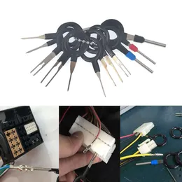 Nuovo 11 pezzi strumento di rimozione terminale spina automobilistica strumento di rimozione pin chiave per connettore a crimpare cavo elettrico per auto