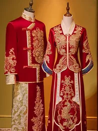 Etnik Giyim Eembroidery Xiuhe Gelinlik Çin Gelinlikleri Çin Geleneksel Antik Setler Muhteşem Robe De Soiree Mariage 231212