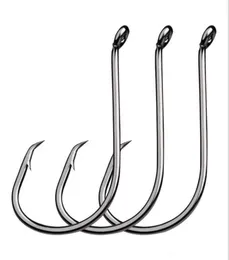 nuovo 100 pz set sport cerchio esca amo da pesca in acciaio ad alto tenore di carbonio jig baitholder ami da pesce8927575