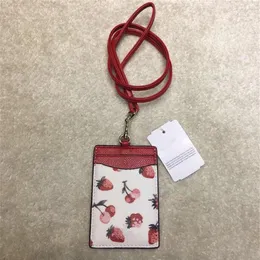 حاملي البطاقات مصمم أزياء Slim Wallet Lanyard Bus حامل طالب مكتب عمل مكتب عمل بطاقة عمل النساء محافظ الائتمان CL322A