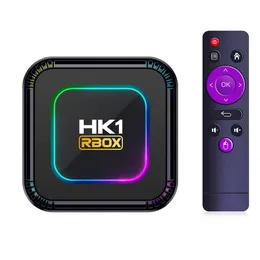 HK1 Rbox K8 Set Top Box RK3528 비디오 미디어 플레이어 Android 13 Wi -Fi6 Bluetooth TVBox 미디어 플레이어 TV 상자 4GB 32GB