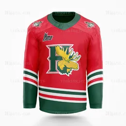 QMJHL Halifax Mooseheads Custom Hockey Jersey White Red Green Polyester Breathable Mens From Vinkingjerseys 27.87 DHgate.Com