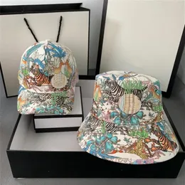 Diseñadores de moda Sombrero de cubo Tiger Print Buckets Sombreros de alta calidad Verano Visera de sol Sombreros equipados Gorras de béisbol Beanie Casquettes 202215