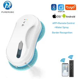 Magnetische Fensterreiniger Purerobo W-R3S Fensterputzroboter Smart APP Fernbedienung Automatischer Wasserspray Anti-Fall-Elektroroboter-Staubsauger 231213