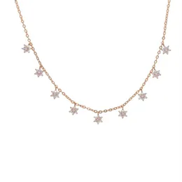 2018 New Fashion Drop Star Floer Choker Necklace Mold Starネックレス