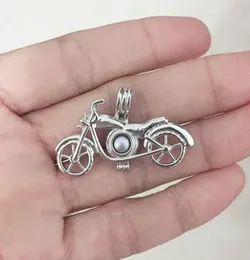 Gaiola de medalhão com pingente de motocicleta de latão, pode ser colocada em 74mm, montagem de pingente de pérola para pulseira diy, colar, encaixe 9258014