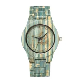 SHIFENMEI Brand Mens Watch Colorful Bamboo Fashion Atmosphere Watches Environment Protection Simple Quartz Wristwatches301v