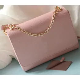 Bolsa de mão Luxurys Designer Grained Couro Top Handle Hand Bag Womens Cross-Body Bag Gold Chain Ombro Bolsa Embreagem Messenger Bag Work Bag