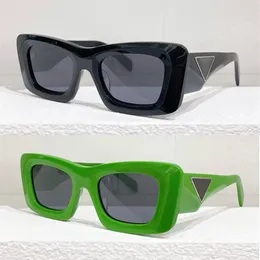 Marke Designer Herren Sonnenbrille Croissant Stereoskopischer Riss OPR 13ZS Vintage Damen Symbole Signatur Unregelmäßige quadratische Sonnenbrille 299W