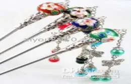 10pc 아름다운 중국 스타일 멀티 컬러 Cloisonne Hairsticks7735007