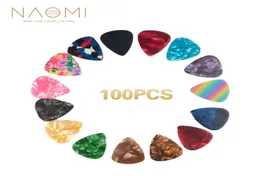 Naomi Guitar Picks 100st Plectrum Olika färger för gitarrelektriska gitarrdeltillbehör NEW2916481