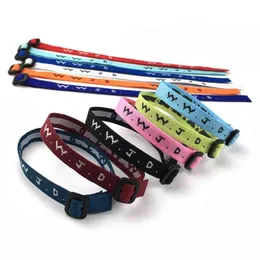 Polyter Jacquard Bracelet That Says WWJD Adjustable Mh Custom WWJD Bracelets Woven25365102872261