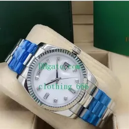 Relógios de pulso masculinos 5 estilos 36mm mostrador de diamante 128348 128238 128235 Ásia 2813 Movimento Mecânico Automático Masculino Relógios de luxo2899