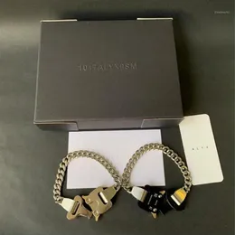 체인 Alyx River Link Bracelets 21SS 남성 여성 티타늄 스테인레스 스틸 1017 9SM 팔찌 금속 버클 오스트리아 299R