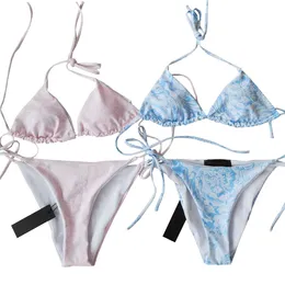 Blumendruck-Biquinis-Set für Damen, Marken-Bikini, Sommerurlaub, Badeanzug, Strandkleidung, sexy Dreipunkt-Bademode