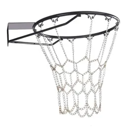 Bolas de basquete esporte clássico corrente de aço rede de basquete ao ar livre corrente de aço galvanizado durável alvo de basquete acessórios 231213