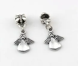 100pcllot Dangle Antique Silver Cute Angel Stop Kulki urokowe do biżuterii Making Branslet Nackłatnie 122x30mm2204555