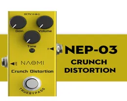 NAOMI Gitarreneffektpedal Crunch Distortion Effect Mini Single Distortion Pedal True Bypass NEP037468226