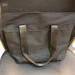 Bolsa de lona de malla de compras clásica con bolsa de lona estilo de moda Bolsa de viaje de playa Bolsa de lavado para mujer Malla de almacenamiento de maquillaje cosmético 296Q