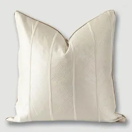 Caso de designer de travesseiro American Modern Light Luxury Style Stripe Simples Sala de estar Sofá