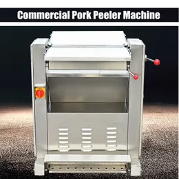 Máquina profissional de remoção de corte de pele, velocidade rápida, processamento de carne de porco, máquina separadora de descascamento de casca de porco