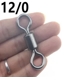 Rompin big size Rolling Barrel fishing swivel 12010 super large Solid Ring Lures Connector Stainless Steel Tackle Accessory3892218