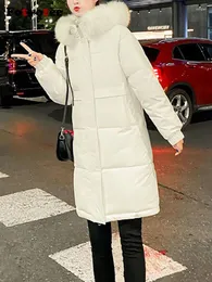 معاطف الخندق للسيدات Fotvotee Winter Coat Women Wilded Puffer Jacket Vintage Streetwear Long Parkas 2023