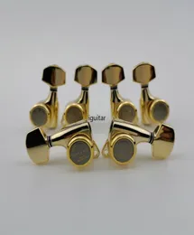 Nowy styl Golden Gitar Blocking Tuners Electric Guitar Machine Heads Tuners Lock Lock Guitar Tuning Pegs z opakowaniem w Stock4467836