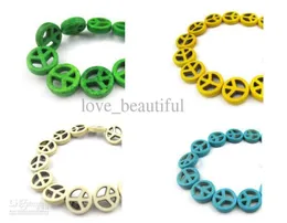15mm diy beads Dyed turquoise peace scattered beads multicolor optional 300pcs4620546