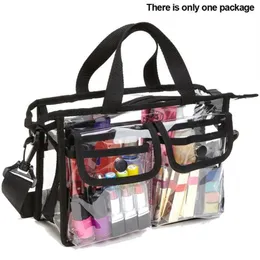 Organizzatore Toiletry Fashion Transparent Storage Case Travel Borsa cosmetica vestiti portatili tote bag1248i