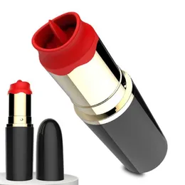 Eggs Man Nuo Bullet Vibratore Rossetto Massaggio vaginale Giocattoli sessuali Orgasmo Leccata vaginale Donne per 2 in 1 Mini portatile 1124