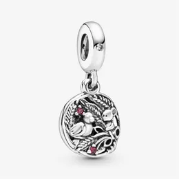 100% 925 Sterling Silver Cute Bird and Mouse Dingle Charms Fit Original European Charm Armband Women Wedding Engagement J225B