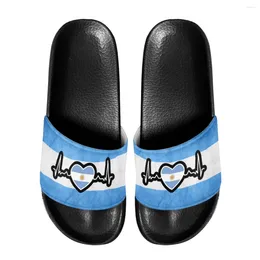 Hausschuhe Damen Sommer Badezimmer Argentinien Flagge Muster Marke Designer Outdoor Weibliche Silppers Klassische Anti-Slip Mädchen Sandalen