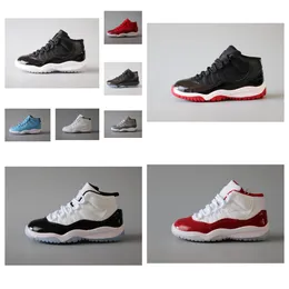 Jumpman 11 Big Kids Basketball Shoes 11s Cool Grey Bred Red White Concord Legend Blue Pantone Ovo Grey Little Kid Boys Girls 트레이너 크기 28-37 Amsneakers