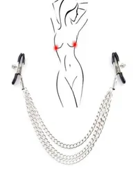 NXY SM Sesso Giocattolo per adulti y Schiavo Morsetti per capezzoli regolabili Bikini Bralette Catena per donne Fetish Teaser Seno Clitoride Sensuale Bondage 16635672