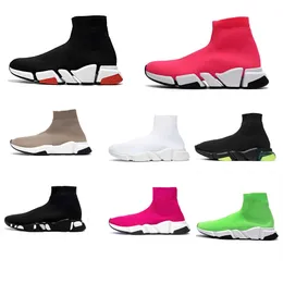 Sock designer Shoes Women's Thick Sole Spring and autumn Short Boots Mens Shoes Plate-forme Sneakers Knit Sneakers socks boots Jogging Walking 36-45