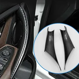 Novo 3 cores 4 pçs interior maçaneta da porta abs guarnição capa protetora para bmw 3 4 séries m3 m4 f30 f80 f31 f32 f33 f34 f36 f82 2012-2018