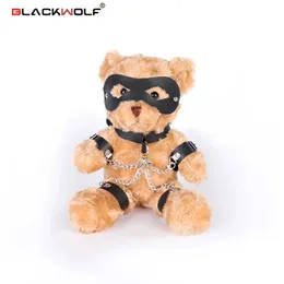 Vuxna leksaker Blackwolf Kinky Fetish Plush Bear Bondage Gifts Valentines gåvor till henne eller honom BDSM Lover Bear för undergiven dominerande gåva 231213