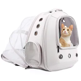 猫のクレートハウス拡張可能な猫バックパック換気ペット猫と犬16ポンドの犬旅行ハイキングバックパック231212