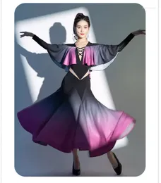 مرحلة ارتداء X2213 Modern Dance Dress Girlsballroom Asse Costume Waltz Ballroom Performance