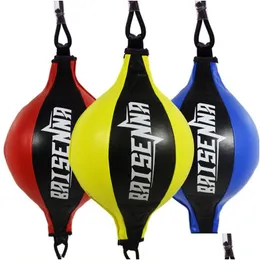 Sandväska träningsreaktionshastighetsbollar Muay Thai Punch Boxe Fitness Sportsutrustning PU Punching Ball Pear Boxing Bag Drop Delivery SP DHIE9