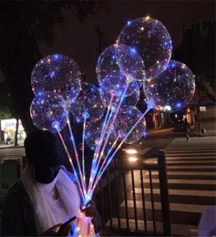 Neue LED-Leuchten, Luftballons, Nachtbeleuchtung, Bobo-Ball, mehrfarbige Dekoration, Ballon, Hochzeit, dekorative helle, leichtere Luftballons mit Sti2146462
