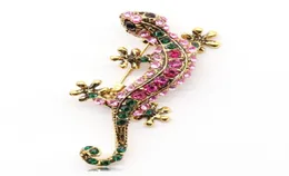 2020 New Women039S Brosch Explosion Alloy Diamond Lizard Brosch Ladies Gecko Fourlegged Pin Clothing Accessories Factory2192780