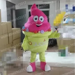 Halween Ice Cream Mascot Costume Simulazione Caratteristica da cartone animato Abiti per adulti Abbigliamento per adulti Birthday Christmas Carneval Fancy Dress