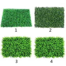 40x60 cm Bruiloft bloem Gras Mat Groene Kunstmatige Plant Gazons Landschap Tapijt voor Huis Tuin Wanddecoratie Nep Grass13067